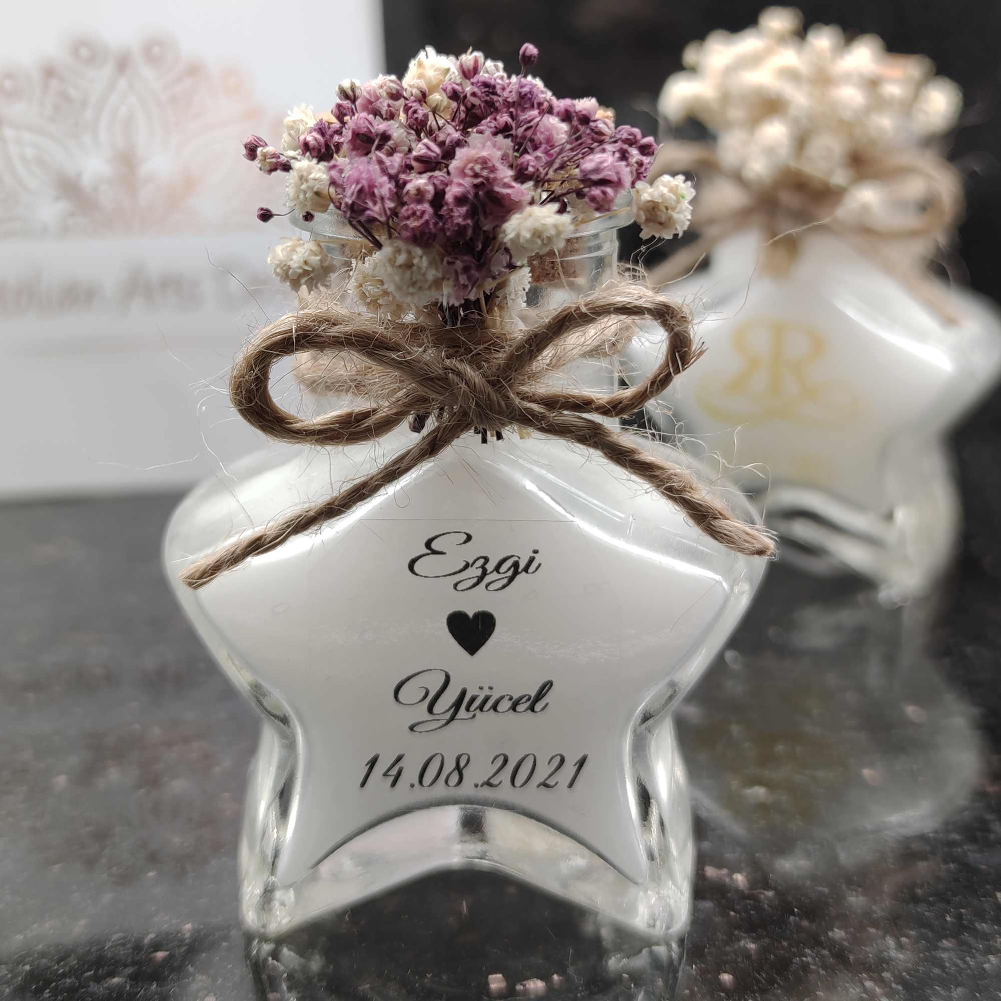 Bougie de mariage en forme de rose, cadeau pour les invités lors d'un mariage, d'une fête prénuptiale ou d'un baptême