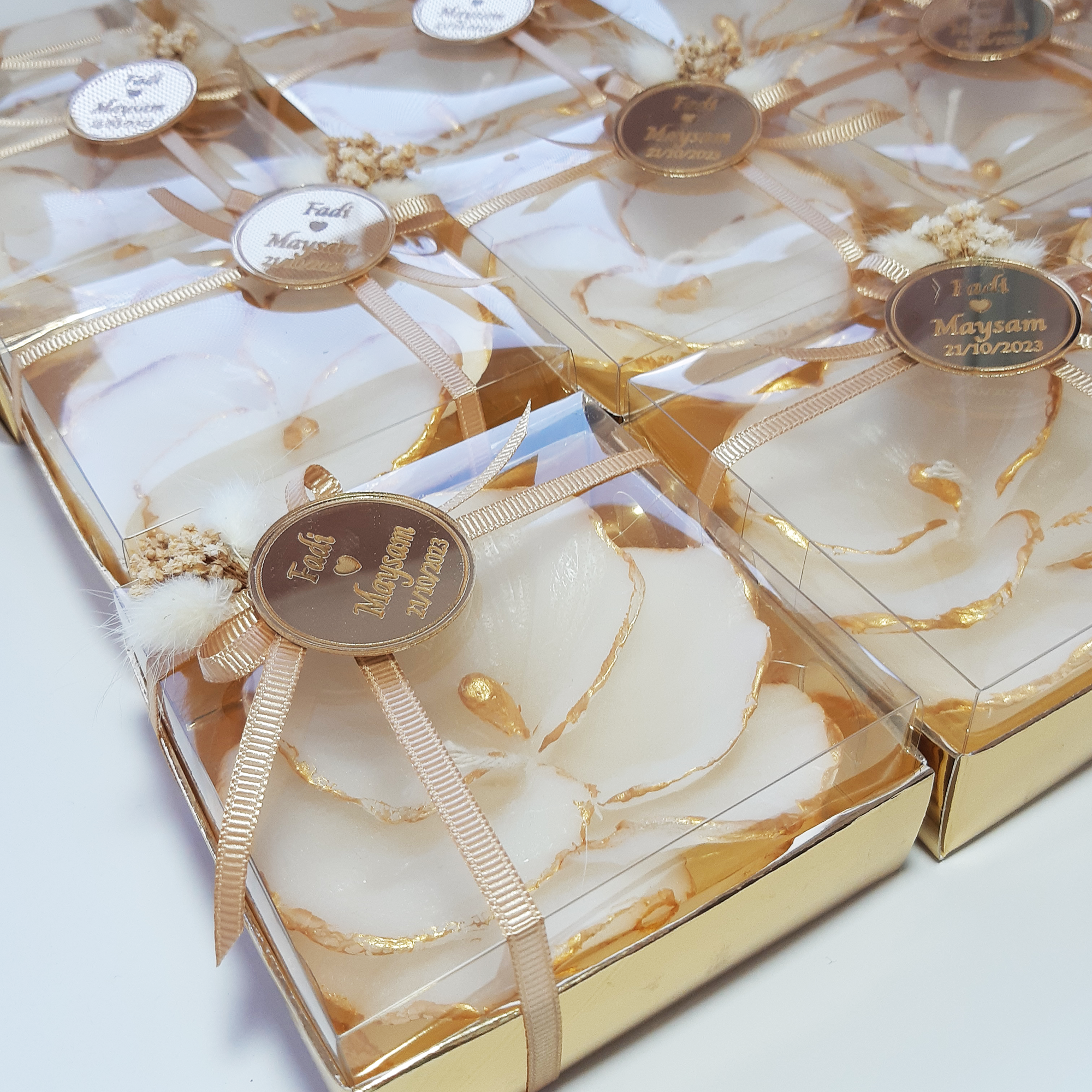 cadeau mariage invité bougie personnalisée,  orchidée bougie remerciement Idée petit cadeau pour merci baptêmes  our mariage, cadeaux de fête, fiançaillale