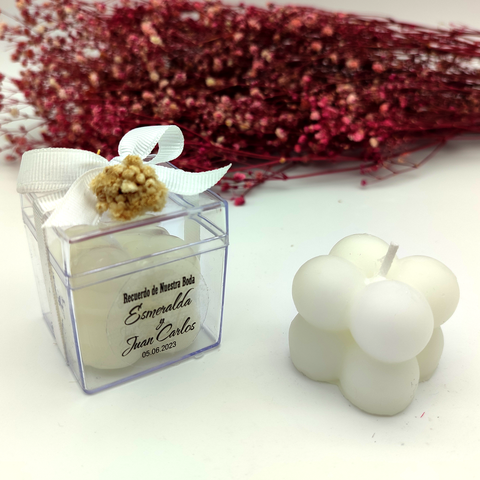 Bougie Personnalisée Cadeau de Mariage pour Invités décoratif  bougie